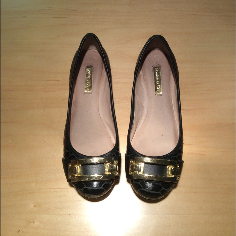 Louise et Cie Black Flat with Buckle size 4M/34